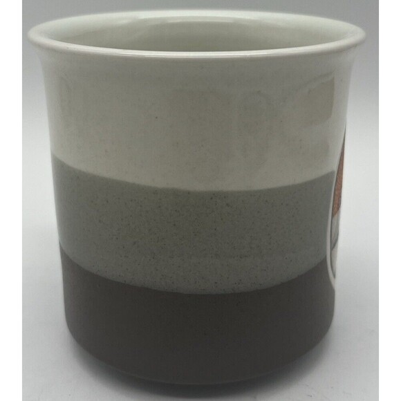 Vtg Otagiri Desert Scene Coffee Mug Brown Grey White Sunset Cactus Desert Scene - Picture 2 of 7